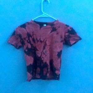 Spiral dye crop top